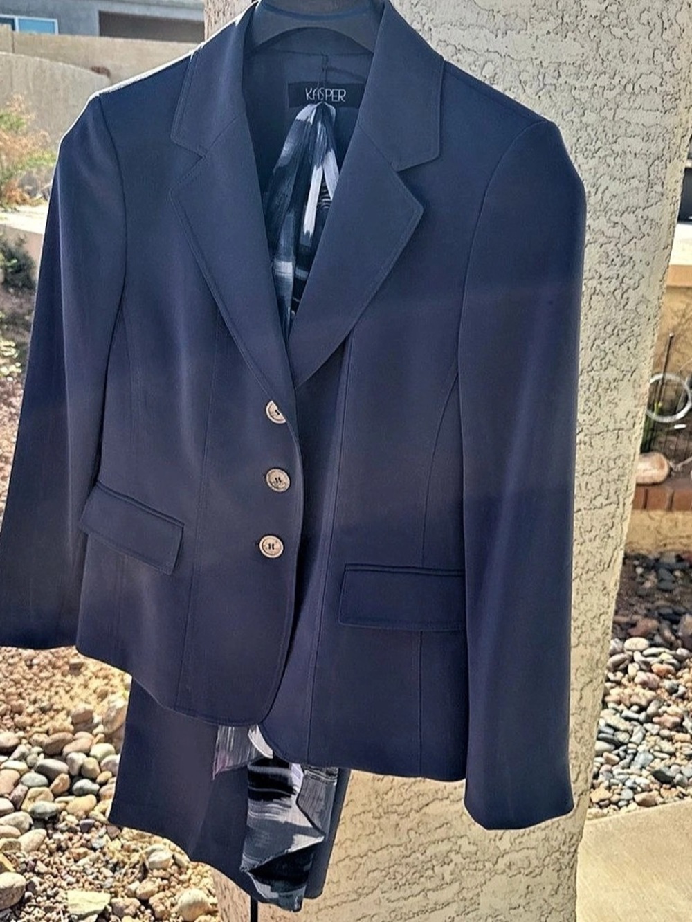Kasper Women's Purple Blazer Suit Set Like New size 16